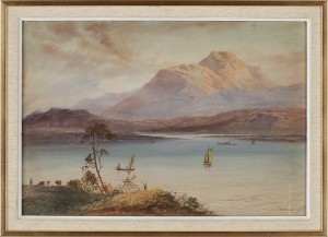 Vy över Sjö Vid Berg by Henry The Elder EARP