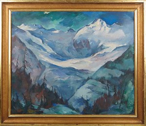 Alplandskap by Wolf RÖHRICHT - auction artwork with signature