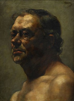 Römischer Gladiator by Francois Joseph NAVEZ - auction artwork with signature
