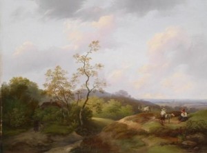 Open Landscape With Young Shepherds by Ignaz RAFFALT - auction artwork with signature