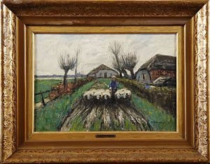 Fåraherde by Helmut LIESEGANG - auction artwork with signature