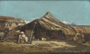 Campement Dans Le Désert by Louis GUY - auction artwork with signature