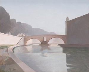 Mattina Al Ponte Fabricio by Francesco TROMBADORI - auction artwork with signature