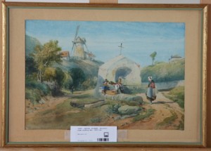 Väderkvarn by Richard Principal LEITCH - auction artwork with signature