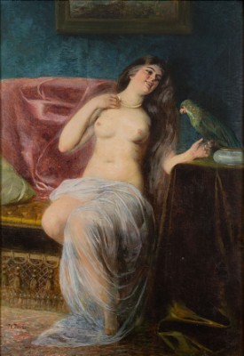 Lady With A Bird by Izrael Abramovich PASS