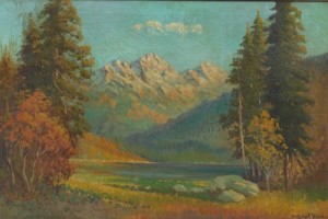 Mountain Landscape (grand Teton National Park) by Robert William WOOD