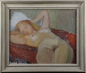 Modellstudie by Sune TJELLANDER - auction artwork with signature