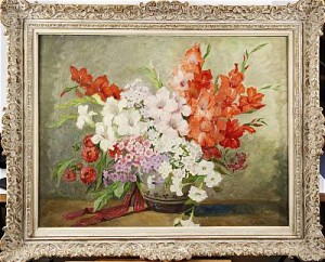 Blomsterstilleben by Stefanie Von TRAUTTWEILLER - auction artwork with signature