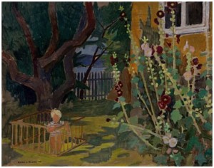 Lite Barn I Hagen by Carl Von HANNO - auction artwork with signature
