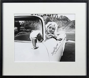 Marilyn In A White Chrysler by George BARRIS