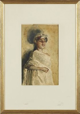 Kvinna I Turban by Vincenzo LORIA