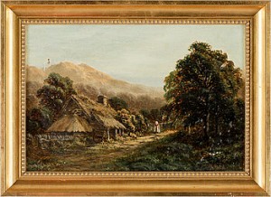 Engelskt Landskap by Robert MANN - auction artwork with signature