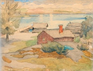 Cottage In The Archipelago by Maria WIIK