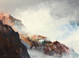 Heavy Seas, Bass Rocks by Roger William CURTIS - auction artwork with signature