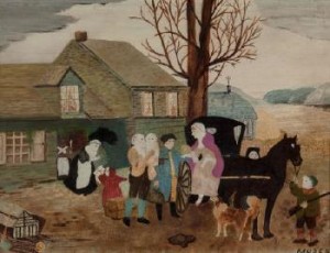 Home For Thanksgiving by Anna Mary Robertson ‘Grandma’ MOSES