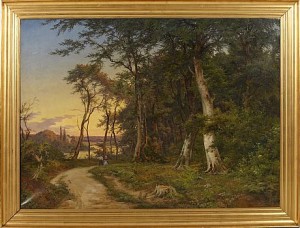 Landskap Med Figurer by Axel Thorsen SCHOVELIN - auction artwork with signature