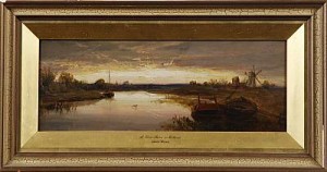 A River Scene by James WEBB