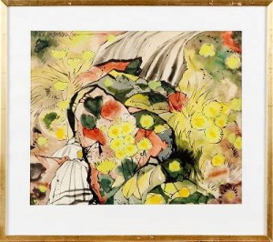 Blomsterstilleben by Hugh BRANDON-COX - auction artwork with signature