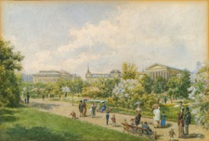 Vienna, View From The Volksgarten Towards The Parliament by Franz ALT