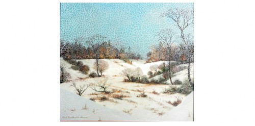 Vinterlandskap by Albert DRACHKOVITCH-THOMAS - auction artwork with signature
