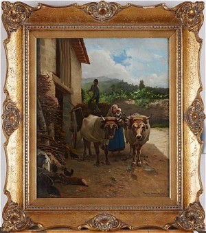 Hemma Med Hölasset by Bernard PEGOT - auction artwork with signature