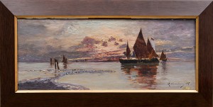 Solnedgång by Karl WENNBERG - auction artwork with signature