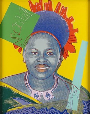 Reigning Queens: Queen Ntombi Twala by Andy WARHOL