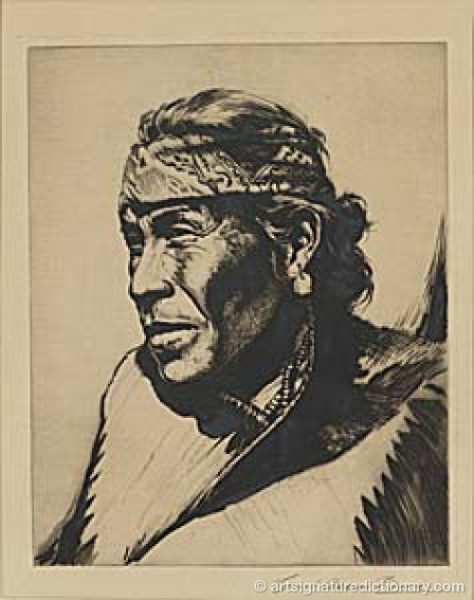 Capitain, Navajo by Carl Oscar BORG