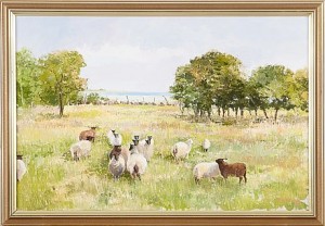 Fårhage öland by Bengt BOSSHAMMAR - auction artwork with signature