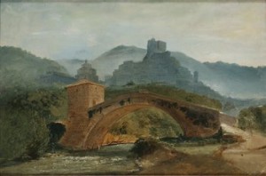 Italiensk Landskapsstudie by Gustaf Wilhelm PALM