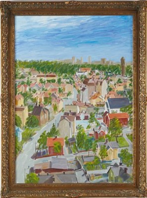 Motiv Från Hagalund by Sven Ivar LEVANDER - auction artwork with signature