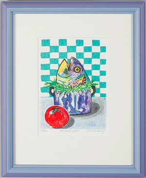 Fel Swimmingpool by Cecilia B. GRÖNING - auction artwork with signature