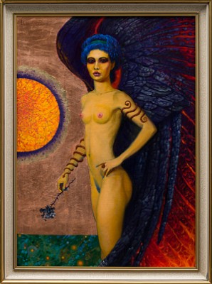 Engel Mit Rose by Ingvar GERBER