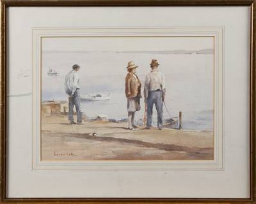 Strandmotiv by Francis S LEKE - auction artwork with signature