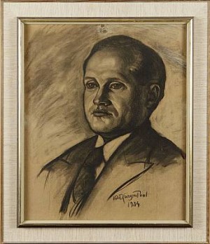 Mansporträtt by Voldemar KANGRO-POOL - auction artwork with signature