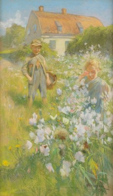 Barn På Blomsteräng - Högsommar by Alf WALLANDER