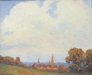 Gallaudet College From The Hills by Benson Bond MOORE