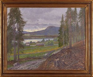 Sommardag, Motiv Från Skottsund by Oscar LYCKE