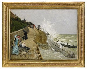 Villerville, Normandie by Ernest Ange DUEZ - auction artwork with signature
