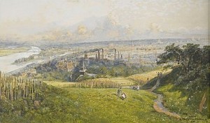 Vy över Wien by Friedrich FRANK