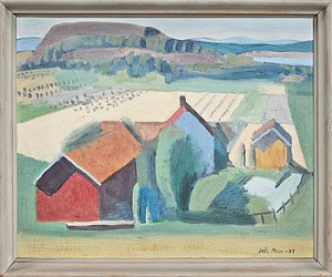 Landskap Med Hus by Joel MILA