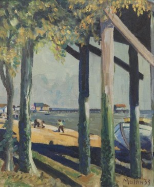 View Of The Shore by Charles Edward MULLIN - auction artwork with signature