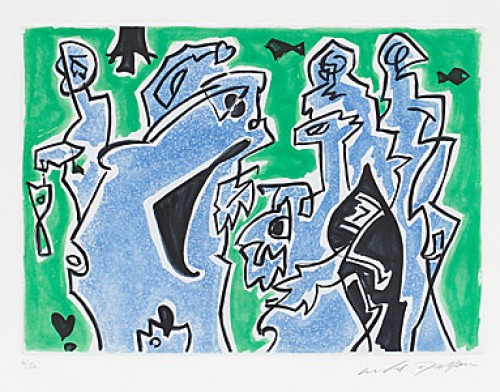 Les Poissoniers Fantômes by André MASSON