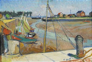Ebb I Fiskehamnen by Francois GALL