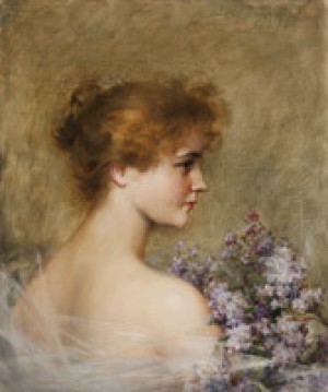 ''lettice Fairfax'', Portrait Of The Actress by Carle John BLENNER