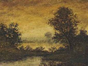 Golden Landscape by Ralph Albert BLAKELOCK
