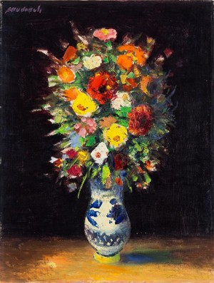 Flower Still Life by Jan MUDROCH - auction artwork with signature
