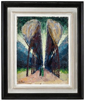 Kvällspromenad I Allén. by Agnes CLEVE