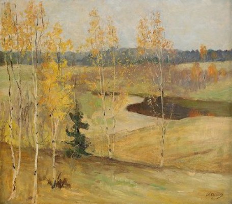 Autumn Landscape by Alexandre Grigorievich ORLOV