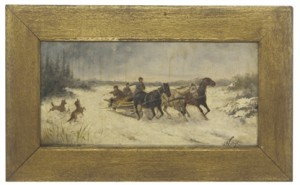 Hunters On A Troika; And Racing Through The Snow by Jan WOLSKI